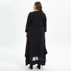 Vestido Longo Plus Size Preto 4
