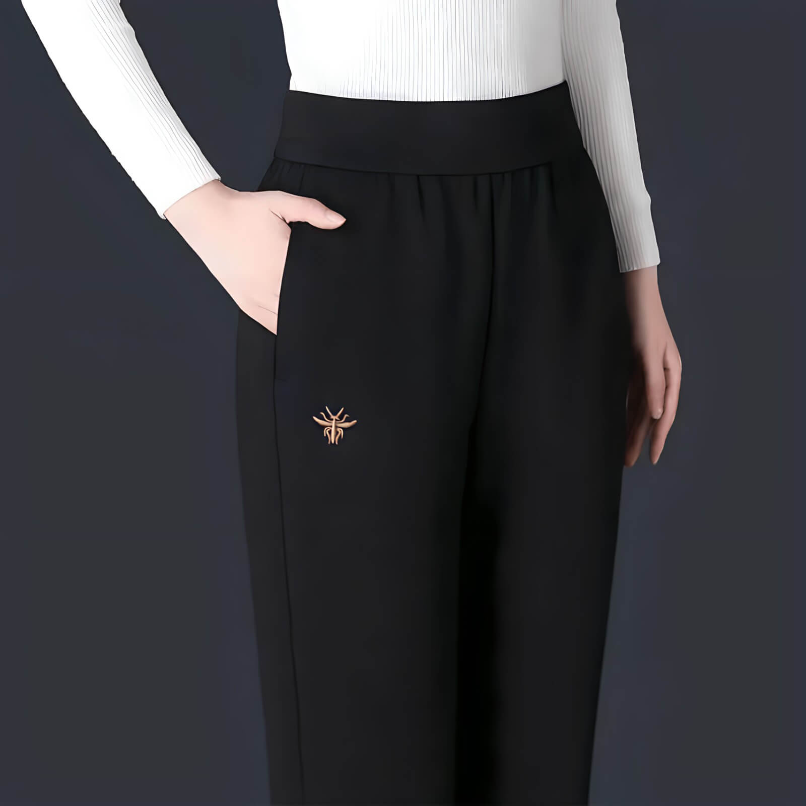 Calça Feminina Casual Preto 4