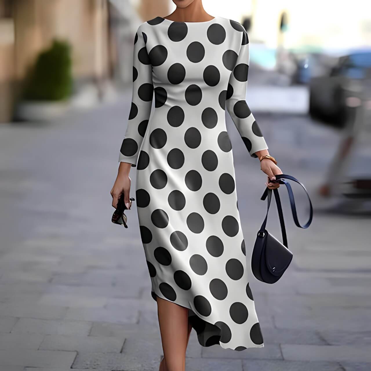 Vestido Mídi Bolinhas 2