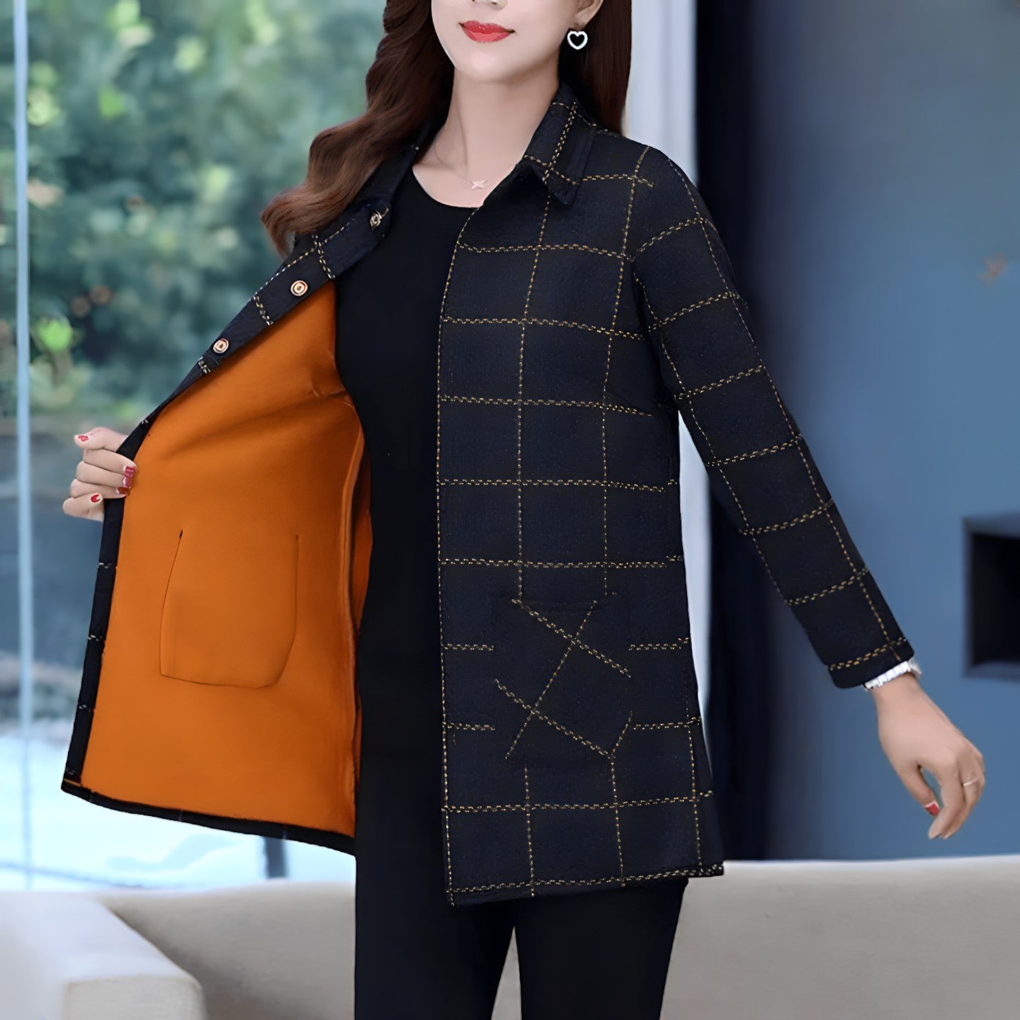 Casaco Feminino Xadrez Josette