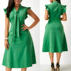 Vestido Mídi Clássico Verde 6