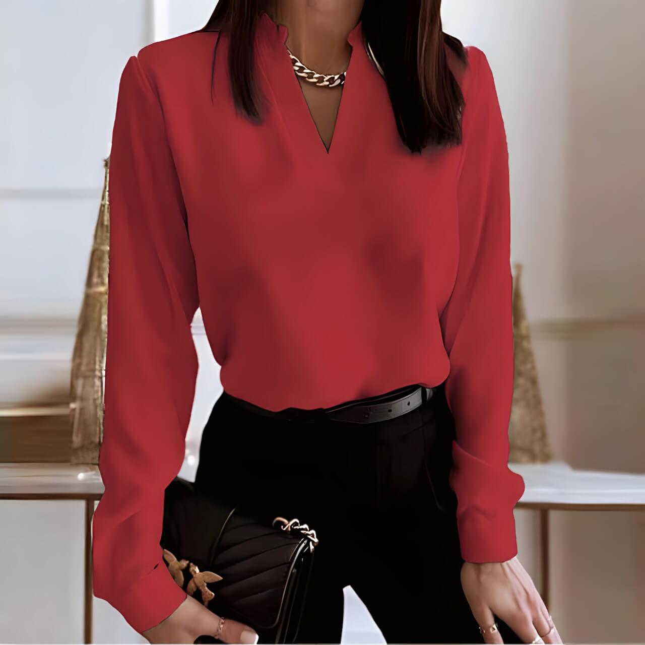 Blusa Social Vermelho 4