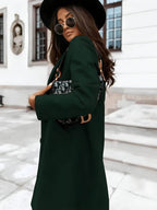 Casaco Feminino Alongado de Lã Batida Verde 18