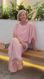 Conjunto de Chiffon Rosa 3