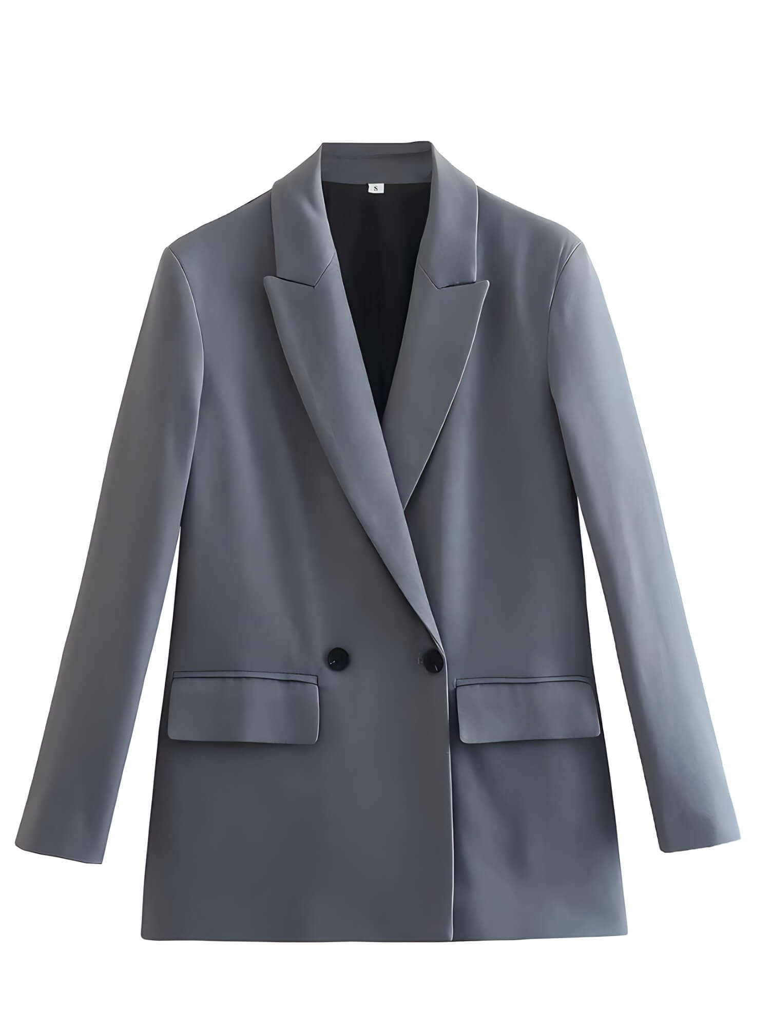 Blazer Alongado Oversized Cinza 3