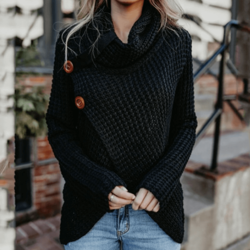 Suéter Feminino de Tricot Preto 6