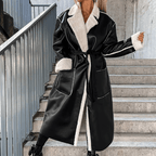 Casaco Feminino Longo Forrado Preto 2