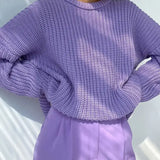 Suéter Feminino de Tricot Oversized Rodoalita