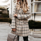 Casaco Feminino Casual Bege 1