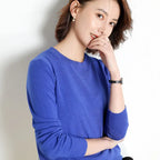 Suéter Feminino Casual Clássico Azul Royal