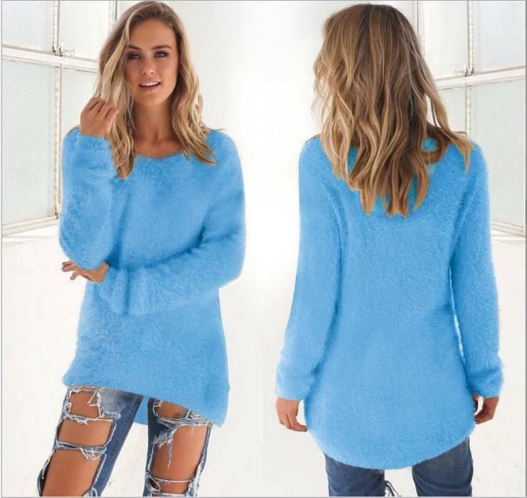 Suéter Feminino Azul 11