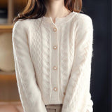 Cardigan Casual Vintage Glace