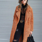 Casaco Feminino de Lã Aberto Ava Peacoat