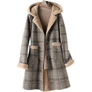 Casaco Feminino de Inverno Forrado Bege 4